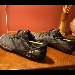 Merrell Size 9.5 M VAPOR GLOVE 3 Black New Shoes